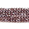 Transparent Electroplate Glass Beads Strands, Pearl Luster Plated, Faceted, Bicone, Medium Purple, 6x6mm, Hole: 1mm, about 45~47pcs/strand, 9.65~9.84 inch(24.5~25cm)