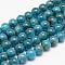 Natural Apatite Bead Strands, Round, 6mm, Hole: 0.8~1mm, about 66pcs/strand, 15.7 inch