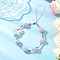 Acrylic Mobile Strips, with Glass Imitation Pearl Beads, Butterfly, Plum, 210~220mm