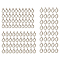 110Pcs 3 Style 304 Stainless Steel Tube Bails, Loop Bails, Ring, Stainless Steel Color, 9~11x6~8x2~2.5mm, Hole: 1.5~2mm, Inner Diameter: 4~6mm