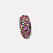 Glass Rhinestone Flat Back Cabochons, Back Plated, Faceted, Half Round, Rose AB, 3.8~4x1.5mm, about 1440pcs/bag