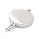 Латунные микропаве прозрачные подвески с фианитом ZIRC-L091-082P-2