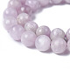 Природных драгоценных камней Kunzite круглые бусины пряди G-O030-5mm-06-2