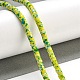 Синтетические бирюзовые бусины G-H060-02A-01-2