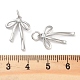 Подвески из латуни с покрытием из прозрачного кубического циркония KK-M293-16P-3