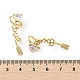 Серьги-гвоздики из циркония EJEW-M077-11G-3