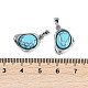 Синтетические бирюзовые подвески KK-U043-52P-03-3