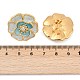 Серьги-гвоздики из нержавеющей стали 304 с эмалью EJEW-M095-08G-3