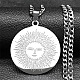 Не тускнеющие подвески из нержавеющей стали 201 NJEW-C042-05P-1