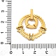 Латунные микро проложить кубического циркония подвески KK-V009-18G-3