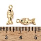 Латунные микро проложить кубического циркония подвески KK-U045-14G-3