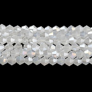 Имитация нефрита гальванических бисер пряди EGLA-A039-J4mm-B06