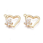 Латунные микропаве прозрачные кубические циркониевые подвески KK-N232-256