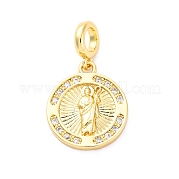 Латунные прозрачные кубические цирконии европейские подвески KK-D325-28G-01
