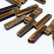 Природных тигровый глаз бисер нитей G-P064-05-C