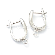 U-образные латунные серьги-кольца с застежкой сзади KK-J278-39P