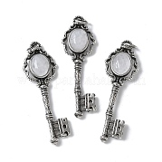 Ключ латунный натуральный кварцевый кристалл большие подвески KK-D361-01AS-13