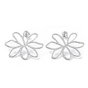 Серьги-гвоздики из нержавеющей стали 304 EJEW-H115-03P