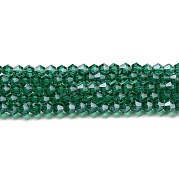 Прозрачные стеклянные бусины гальваническим пряди EGLA-A039-T3mm-A10