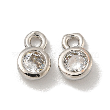 Латунные микро проложить кубического циркония подвески KK-L075-017P-01-1
