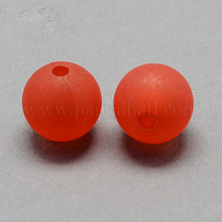 Прозрачные акриловый шар бисером FACR-R021-12mm-04-1