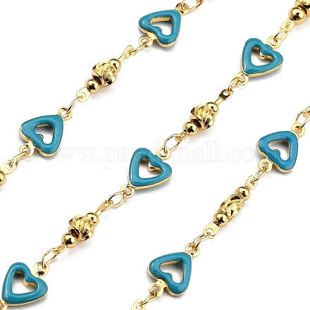 Латунные сердечные цепи KK-D368-03G-B-1