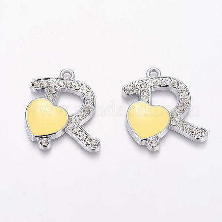 Цинк подвески Rhinestone сплава BSEA020-2-1
