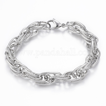 Браслеты из нержавеющей стали 304 BJEW-K172-10P-1