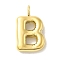 Ion Plating(IP) 304 Stainless Steel Pendants, Real 14K Gold Plated, Balloon Letter Charms, Puff Initial Charms, Letter B, 24x14x5mm, Hole: 4mm