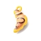 Alloy Pendants, Food Themes, Sandy Brown, 18x9x5mm, Hole: 1.6mm