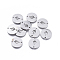 Tarnish Resistant 304 Stainless Steel Links connectors, Laser Cut, Flat Round with Cactus, Stainless Steel Color, 11.5x1mm, Hole: 1.2mm