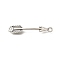 Tibetan Style Alloy Connector Charms, Cadmium Free & Lead Free, Arrow, Antique Silver, 6.5x37.5x4mm, Hole: 2mm