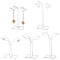 4Sets 2 Style Acrylic Jewelry Display Stands, for Display Stands, Easels, Picture Frame Stand Holder, Mixed Color, 2set/style