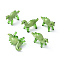 Home Decorations, Handmade Lampwork Display Decorations, Dinosaur, Medium Aquamarine, 33~37x9~10x18~20mm