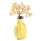 Natural Citrine Chips Money Tree Decorations, Random Mixed Porcelain Vase Base with Copper Wire Feng Shui Energy Stone Gift for Home Office Desktop Decoration, 48~62x140mm