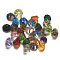 K9 Glass, Imitation Austrian Crystal Beads, Grade AAA, Faceted, Diamond, Mixed Color, 7x5mm, Hole: 0.9~1mm
