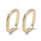 Brass Twister Clasps, Cadmium Free & Nickel Free & Lead Free, Real 18K Gold Plated, 23x17x2.5mm, Hole: 18mm