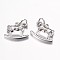 Tarnish Resistant 201 Stainless Steel Pendants, Rocking Horse, Stainless Steel Color, 16x17x3.5mm, Hole: 1mm