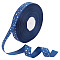 100 Yards Star Print Polyester Grosgrain Ribbon, for Garment Accessories, Marine Blue, 1 inch(25mm)