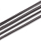 Two Tone Elastic Cord, with Nylon Outside and Rubber Inside, Dark Gray, 2mm, about 100yard/bundle(300 feet/bundle)