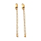 925 Sterling Silver Chain Extenders, with Lobster Claw Clasps & Charms, Round, Antique Golden, 62x2.5mm, Hole: 2.4mm