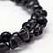Dyed Synthetic Turquoise Bead Strands, Skull, Black, 8x6x7mm, Hole: 1mm, about 48~49pcs/strand, 15.3~15.5 inch