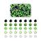 500Pcs 5 Colors Mixed Styles Glass Beads, Faceted, Rondelle, Mixed Color, 100pcs/color