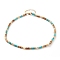 Natural Picture Jasper & Turquoise Beaded Necklaces, with Electroplated Non-magnetic Synthetic Hematite Beads, Natural Pearl Beads and 304 Stainless Steel Lobster Claw Clasps, Golden, 16.53 inch(42cm)