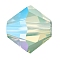 Preciosa® Crystal Beads, Czech Crystal, Bicone(451 69 302 Rondelle), 51000 200 Chrysolite Opal AB, 6mm, Hole: 1mm