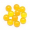 Natural Yellow Agate Cabochons, Dyed & Heated, Half Round, 10x4~5mm
