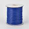 Eco-Friendly Korean Waxed Polyester Cord, Blue, 1mm, about 169.51~174.98 Yards(155~160m)/Roll