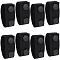 GORGECRAFT 8PCS Duty Belt Keeper Tactical Belt Accessories Duty Belts Law Enforcement with Double Snaps for Police Military Utility Belt