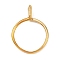 Aluminium Alloy Finger Rings Components, 4 Prong Ring Settings, Golden, US Size 9 1/2(19.3mm)