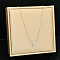 Stainless Steel 6-Claw Clear Cubic Zirconia Flat Round Pendant Necklaces, Women's Summer Clavicle Chain Necklaces, Silver,